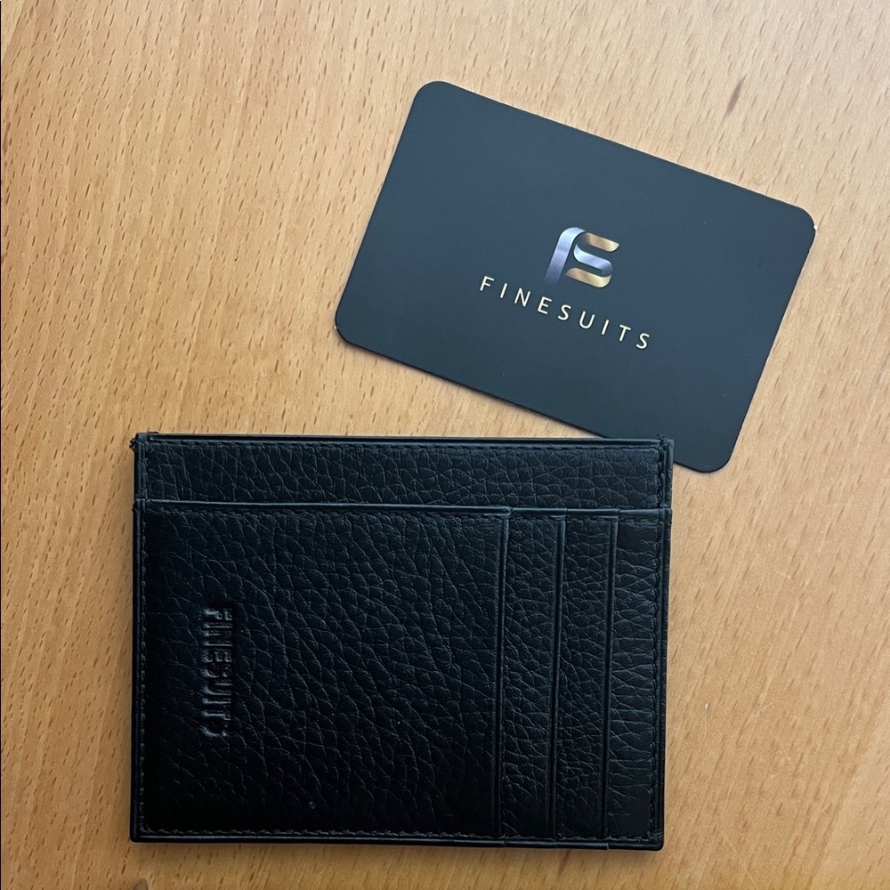 Leather credit card case